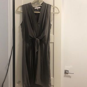 Grey silk Amanda Uprichard dress